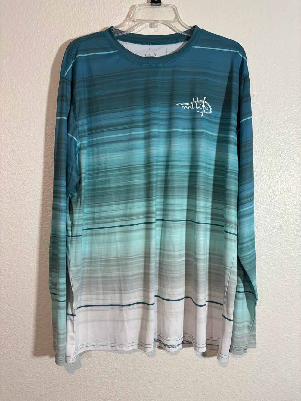 Reel Life NWT Men's Size XXL Moisture Wicking UV Protection Long Sleeve Shirt
